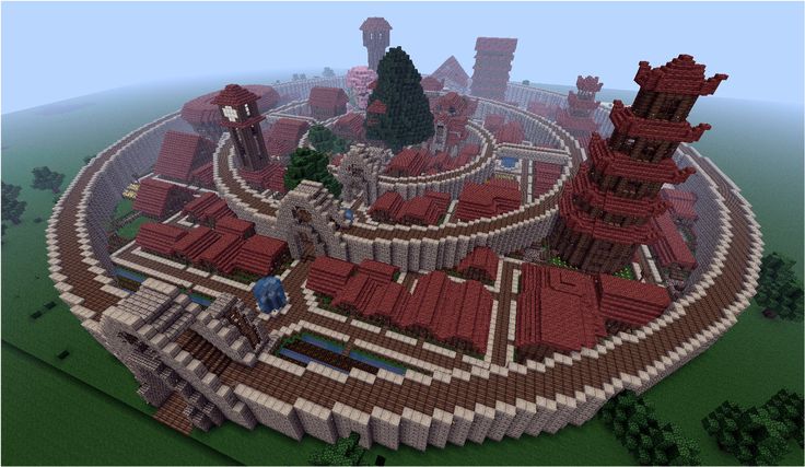 Minecraft picture fortified city