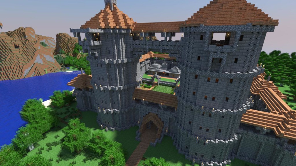 minecraft picture castle