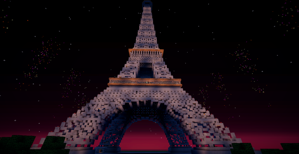 Minecraft picture effiel tower