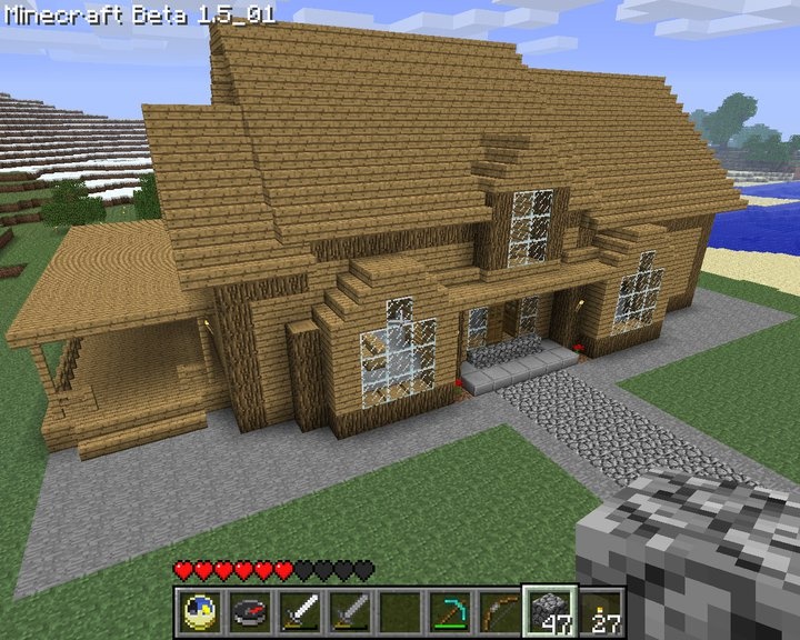 minecraft picture house
