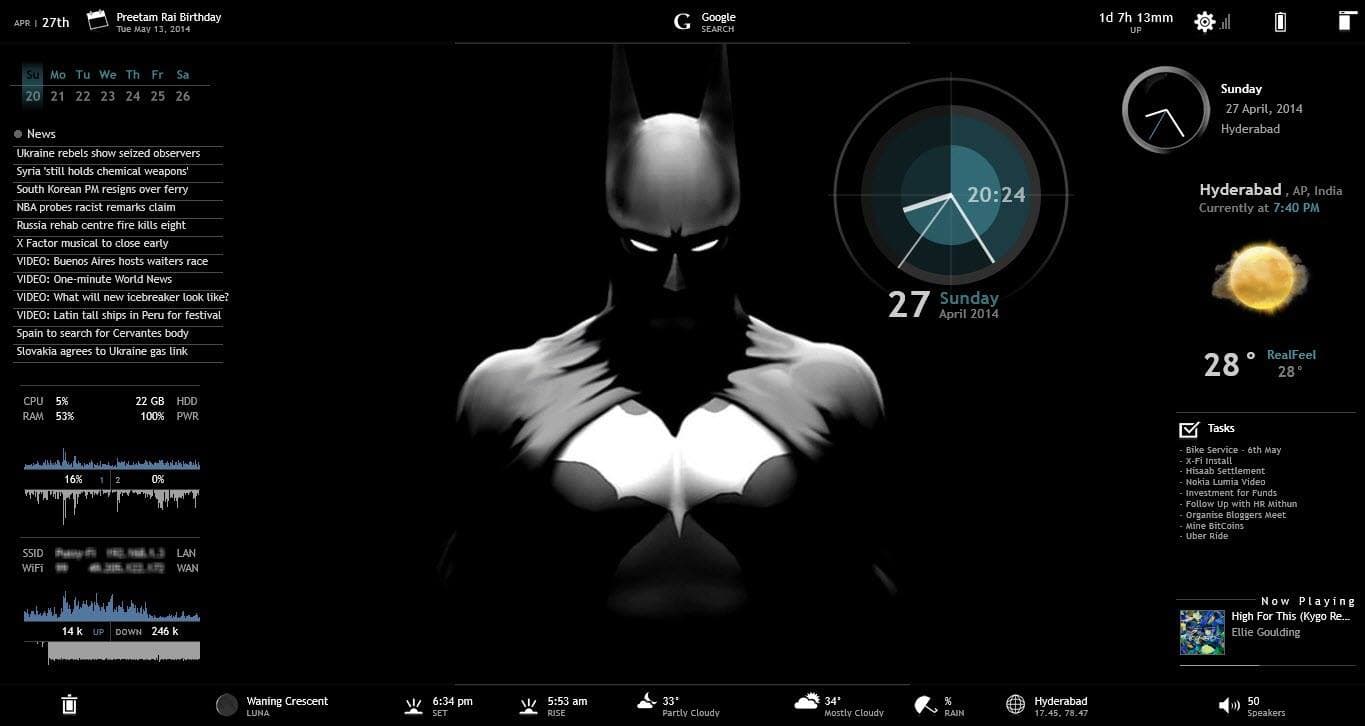 cool new windows 10 rainmeter themes cool new windows 10 rainmeter themes